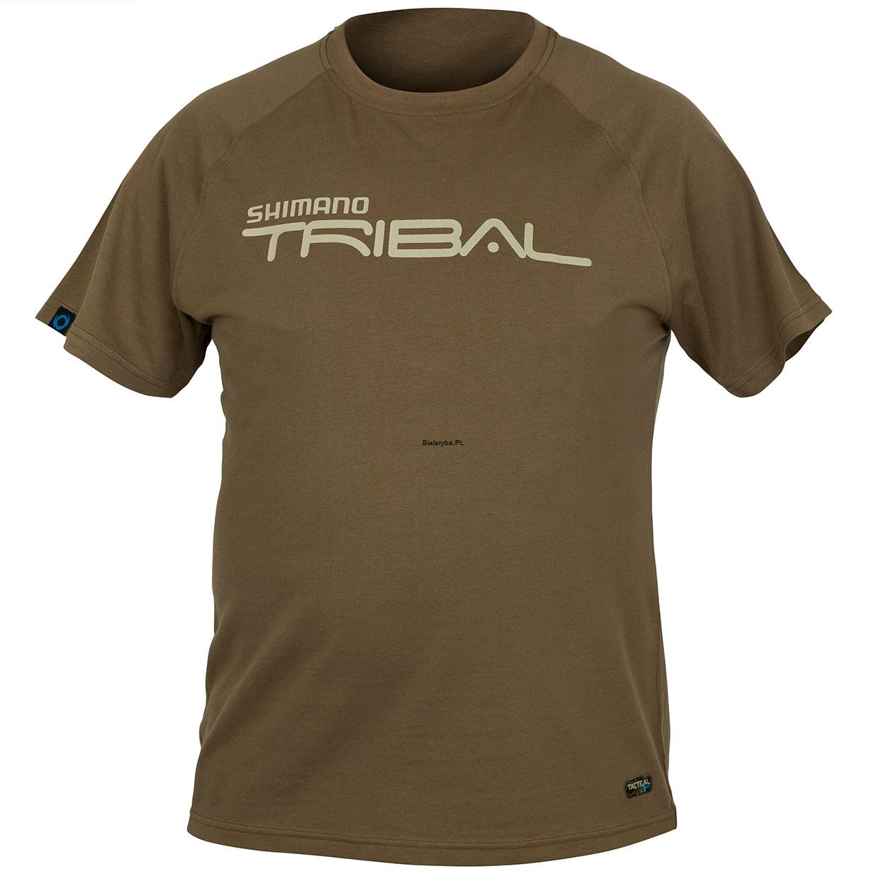 Koszulka Shimano T-Shirt Tribal Tactical XL oliwka, SHTTW16XL, 8717009857918