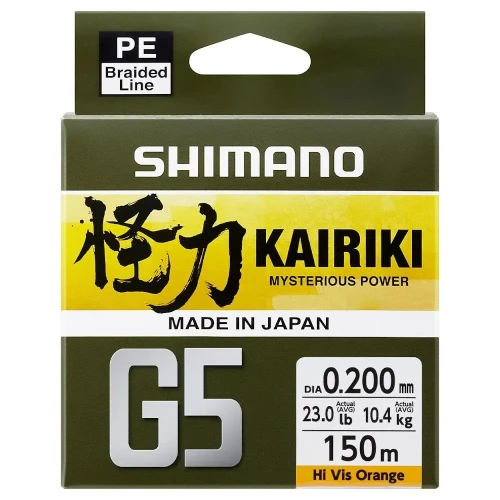 Plecionka Shimano Kairiki G5 0,18 150m 8,0kg Orang