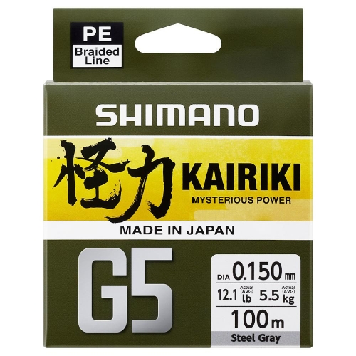 Plecionka Shimano Kairiki G5 0,15 150m 5,5kg Steel