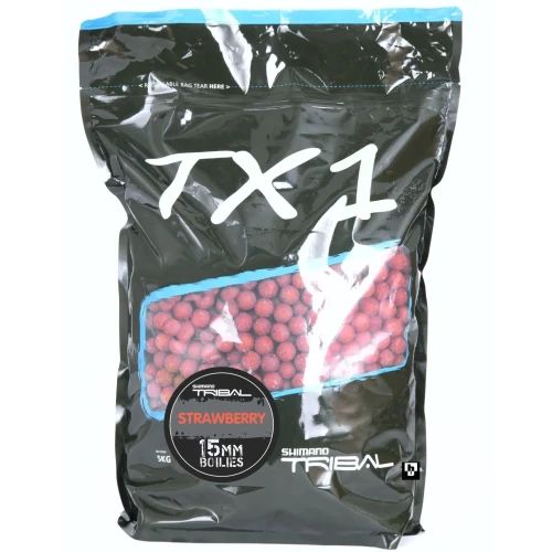 Kulki Shimano Tribal TX1 15mm 5kg Strawberry-16784